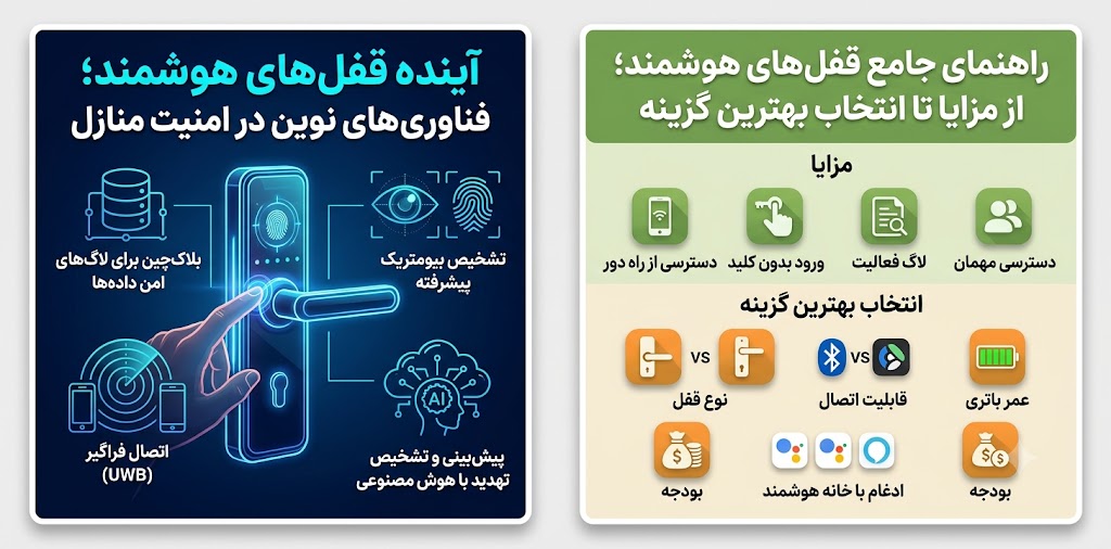 مزایا تا انتخاب جامع قفلهای هوشمند